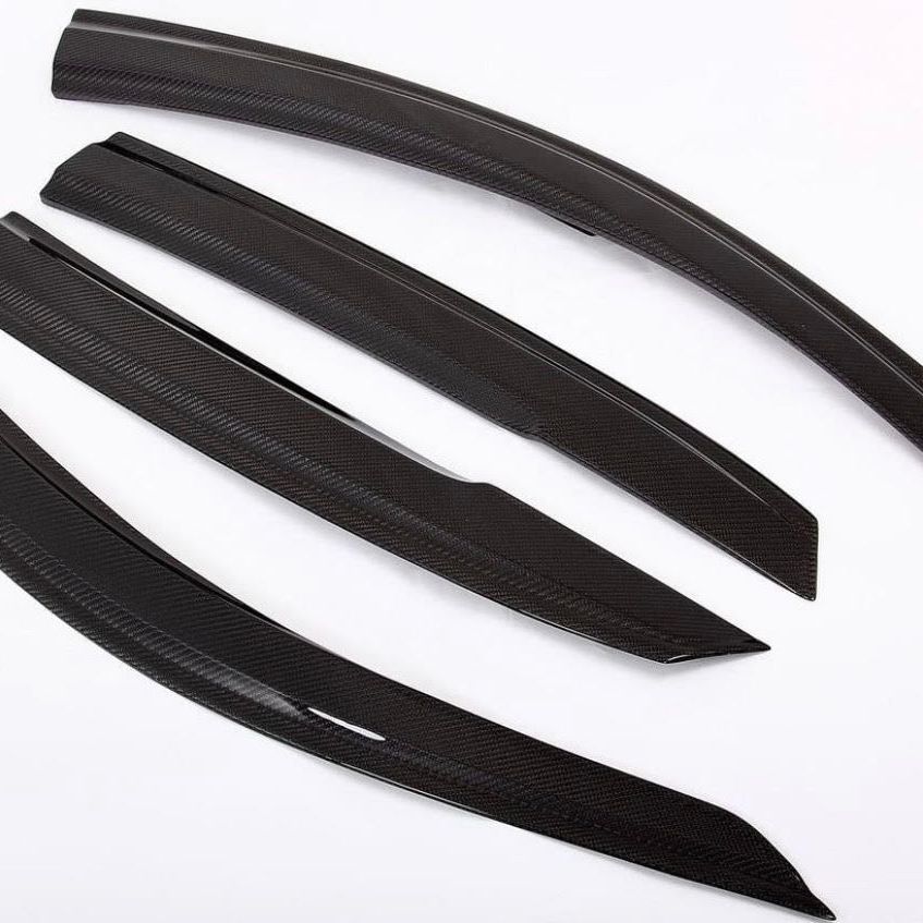 Synth Carbon 2016+ Civic FK8 Type R/FK7  Mugen Style Carbon Fiber Window Visors (ceramic coated)